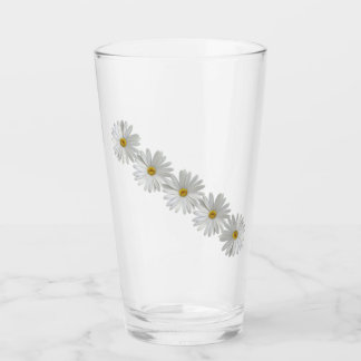  White Marguerite Daisy Flowers Glass