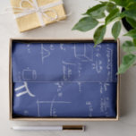 White Mathematic Formulas Equations Blue Tissue Paper<br><div class="desc">Great mathematics tissue paper for your gift wrapping. Either for graduations,  birthdays or even teacher's appreciation day,  this tissue paper is the perfect complement to use in your gifts to your special math nerd person. Illustrated and designed by Patricia Alvarez.</div>