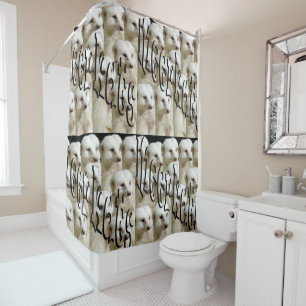 White Meerkat Army, Shower Curtain.