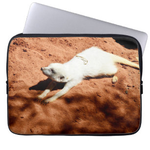White Meerkat Stretching,  Laptop Sleeve
