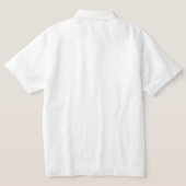 White men's polo t-shirt (Design Back)