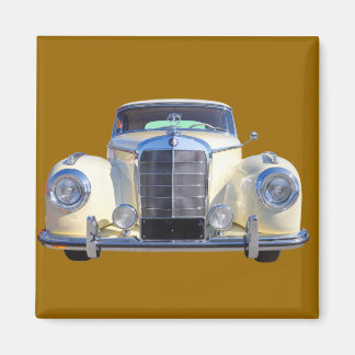 White Mercedes Benz 300 Luxury Car Magnet