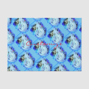 White Mermaid Sitting Thunder_Cove Tissue Paper