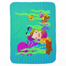 White Mermaid Under the Sea