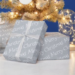 White Merry Christmas Kraft paper texture