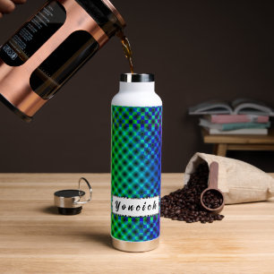 White Mesh Moire by Kenneth Yoncich Water Bottle
