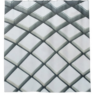 White metal and glass dome ceiling