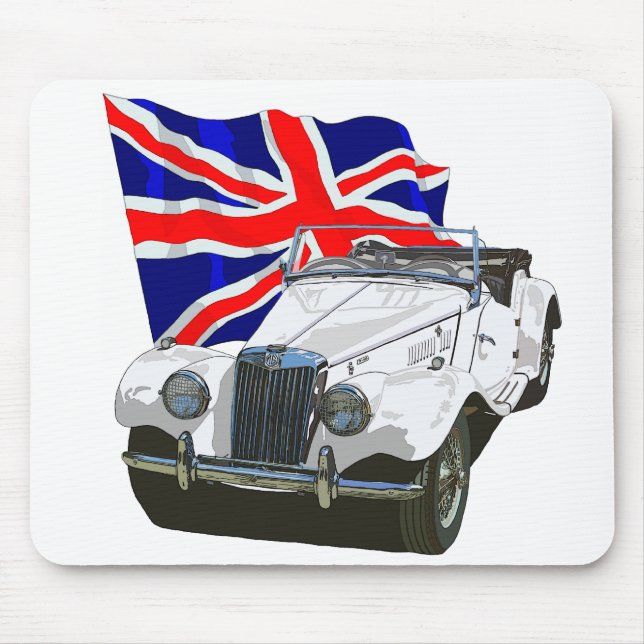 White MG TF Mouse Pad (Front)