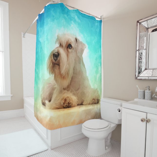 White Miniature Schnauzer Puppy (In Situ)