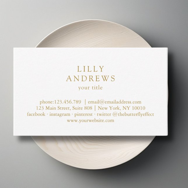 White Minimal Business Card Business Card (White Minimal Business Card Business Card)