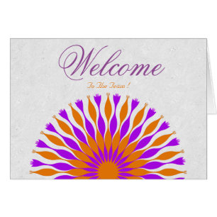 White Minimal Lotus Welcome Wishing