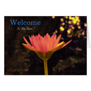 White Minimal Lotus Welcome Wishing