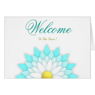 White Minimal Lotus Welcome Wishing