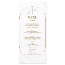 White Minimal Modern Arch Gold Wedding Dinner