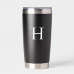 White Minimal Modern Elegant Monogram Insulated Tumbler<br><div class="desc">This Classic Elegant Modern Minimalist Black and White Monogram Initial combines timeless sophistication with a modern twist. Featuring a sleek black and white colour scheme, it highlights a personalized monogram for a unique, custom touch. Perfect for elevated events, this exudes chic and classy elegance. Personalize it for your home, wedding,...</div>