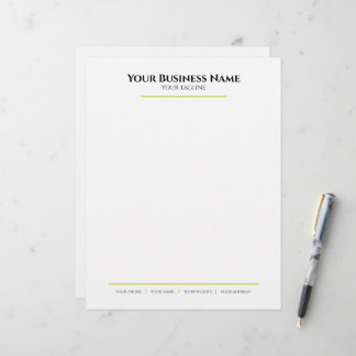 White Minimalist Business Letterhead