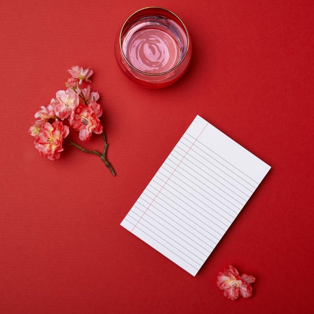 White Minimalist College Ruled Writing Post-it Notes (Creator Uploaded)