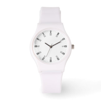 White Minimalist with Unique Numeric Dial Elegant Watch