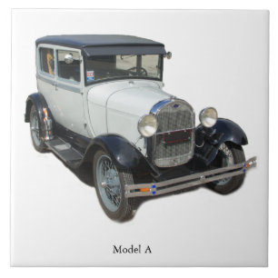 White Model A tile