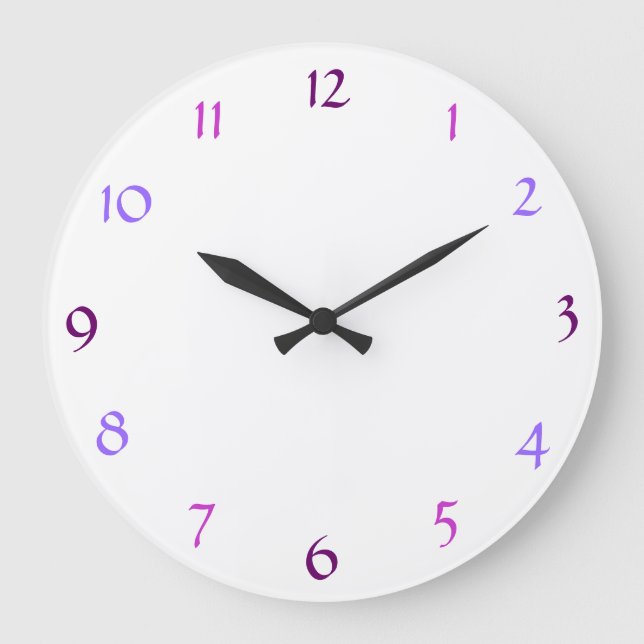 White Modern Wall Clock (Front)
