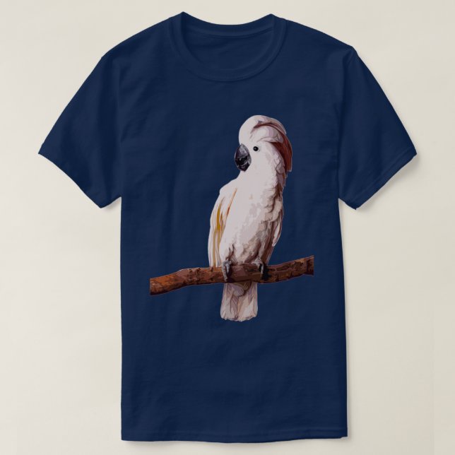 white moluccan cockatoo calm T-Shirt (Design Front)