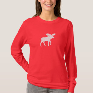 White Moose Silhouette T-Shirt