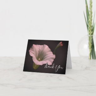 White Morning Glory Carte de remerciements