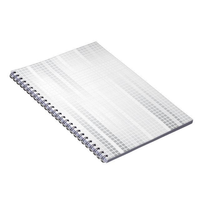 White Mosaic Tiles Notebook (Right Side)