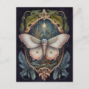 White Moth Postcard