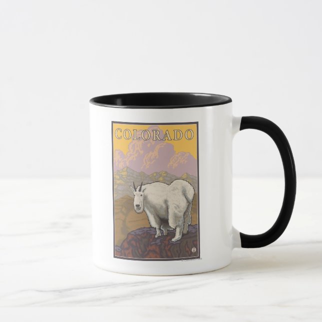 White Mountain GoatColorado Mug (Right)