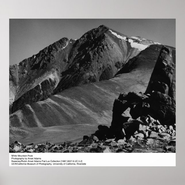 White Mountain Peak by Ansel Adams Poster (Front)