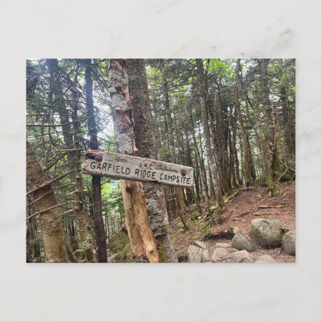 White Mountains Garfield Ridge Camping Carte posta (Devant)