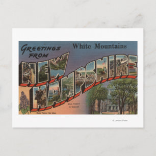 White Mountains, New Hampshire 3 Postcard