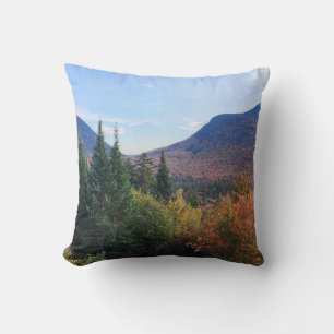 White Mountains New Hampshire autumn foliage Throw Pillow