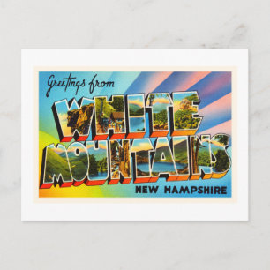 White Mountains New Hampshire NH Travel Souvenir Postcard