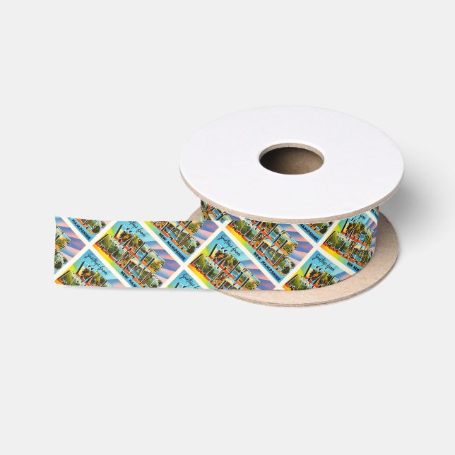 White Mountains New Hampshire NH Travel Souvenir Satin Ribbon (Spool)