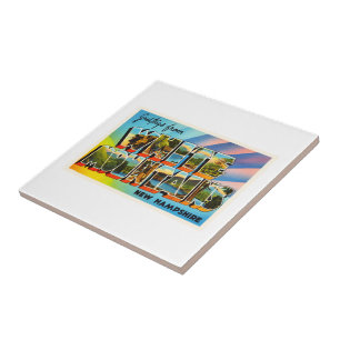 White Mountains New Hampshire NH Travel Souvenir Tile