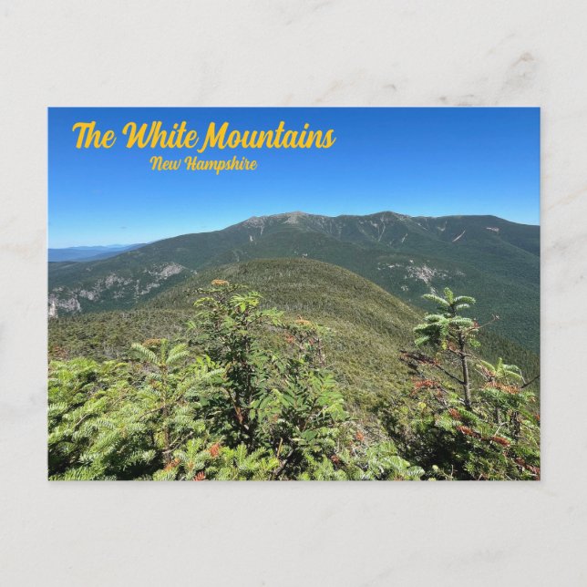 White Mountains New Hampshire Postcard (Front)