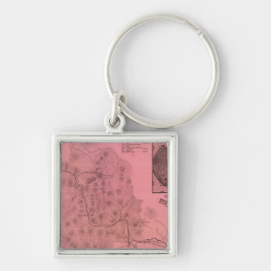 White Mountains top map Keychain