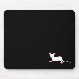 white mouse mousepad