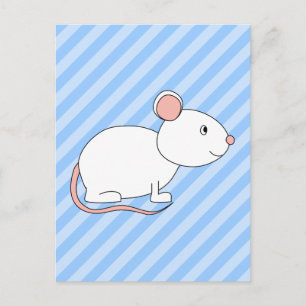 White Mouse. Postcard