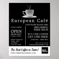 White Mug, Barista, Café, Coffeehouse Advertising