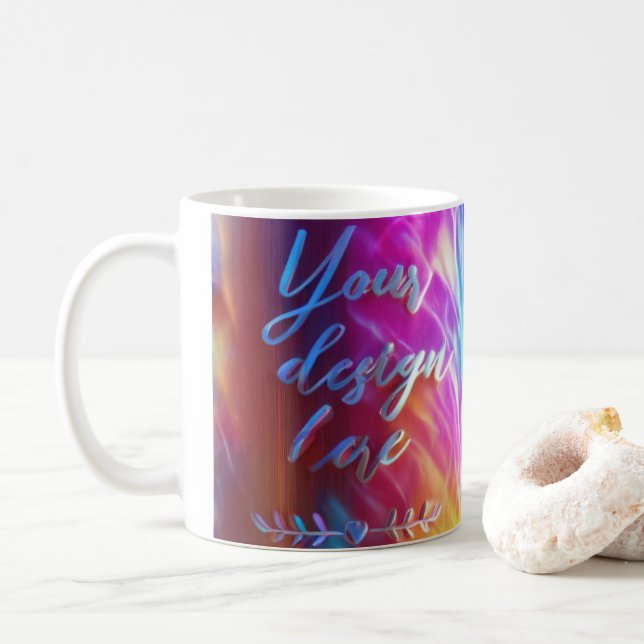 White Mug Mockup Photo (With Donut)