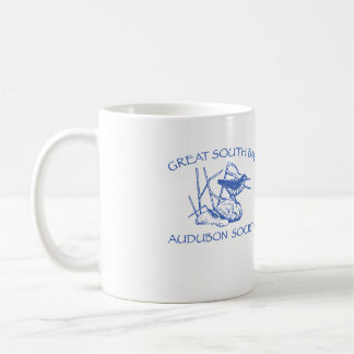 White Mug with Blue Logo