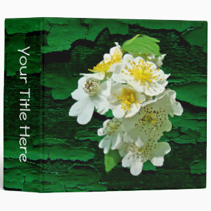 White Multiflora Roses Wildflower Binder
