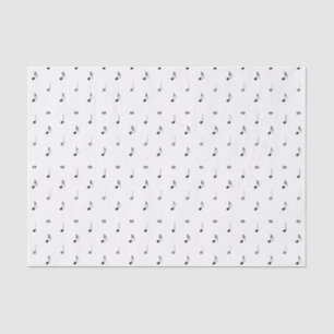 White Music Note Tissue Paper