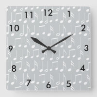 White Music Notes Pattern