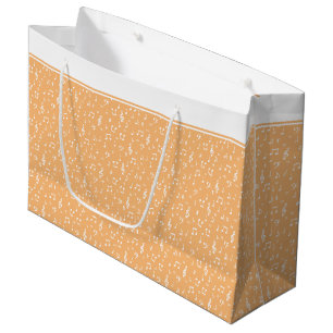 white Musical  Large Gift Bag