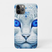 White Mystical Cat Ethereal AI Art