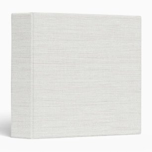 White Nature Linen Fabric Texture Minimalist Blank Binder